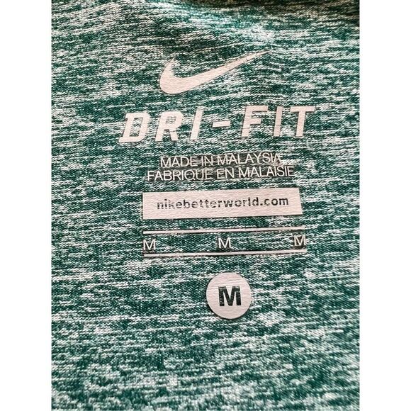 Nike Blue Green Elements Dri Fit Running Long Sleeve 1/4 Zip Top Medium - Picture 4 of 7